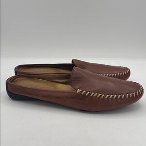 Robert Zur Women’s Brown Leather Loafer-style mule sz 10B